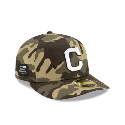 Cleveland Indians Gorra | New Era MLB Armed Forces Weekend Low Profile 59fifty Fitted Cap Mexico - Verdes